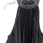 Flying Tomato Embellished Halter Neck Short Pleated Dress Black Size Medium Photo 5