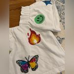 QUEEN OF SPARKLES Icon Flutter Top Sequin Size Small White Photo 4