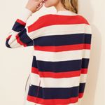 Free People  League of Her Own Striped Cardigan in Americana Combo sz S EUC $198R Photo 5