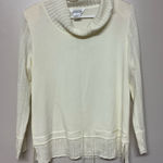 Misook  Womens Cream Cowl Neck Minimalist Office Sweater sz‎ Large Photo 0