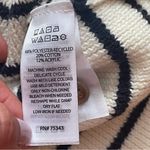 Sincerely Jules Stripped Cotton Blend Knitted Fron buttons Vest Cream Black M Size M Photo 7