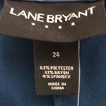 Lane Bryant Cropped Dress Pants Teal Blue Size 24 Photo 2