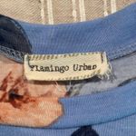 Flamingo Urban Blue Floral Empire Waist Dress Small Photo 2