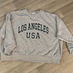 H&M  Gray Los Angeles USA graphic sweatshirt Sweater plus xxl Photo 0