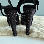 Kurt Geiger  London Molten Velvet Stud Platform Heels Photo 7