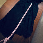 ZARA  Women's Black Mock Neck Long Sleeve Ruched Slit‎ Midi Dress Size S Photo 7