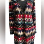 Metaphor  Vibrant Geometric Midi Dress Photo 0