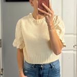 Storia Sweater Eyelet Short Sleeve Top Photo 0