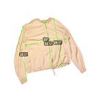 Anthropologie Melrose & Market Lightweight Rayon Bomber Jacket Size L Tan Photo 6