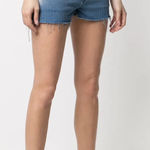 Saint Laurent  ombré-effect denim shorts Photo 0