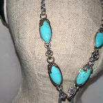 Western Coastal Festival Statement Cowgirl Necklace Earrings Silver Photo 5