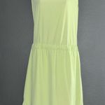 Athleta Athleisure Astra Yellow Lime Green Fitness Dress Womens Large 14 Photo 5