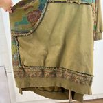 Yesno Long Hoodie Sweatshirt Dress Olive Green Hippie Grunge Photo 3