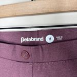 Betabrand  Classic Dress Pant Yoga Pant Bootcut Size Medium Heather Burgundy Chic Photo 2