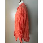 Free People CP Shades Solid Ruffle Linen Shirt Photo 5