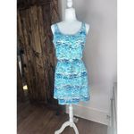 Lilly Pulitzer Womens Dress Size XS Blue Sleeveless High Tide Cori Beach Photo 2