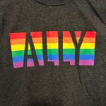 Grey short sleeve pride ally shirt in xs Photo 1