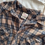 Lucky Brand plaid flannel button up  Photo 0