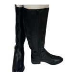NWOT vegan leather knee length riding boots Black Size 5 Photo 1