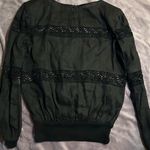 Valentino Garavani Valentino Vintage Black Ruffled Long Sleeve Blouse Photo 0