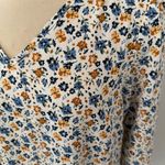 Mario Serrani  Floral Print V-Neck Tunic Blouse Size Large Photo 6