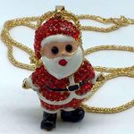 NEW red crystal Santa Claus fashion necklace Photo 2