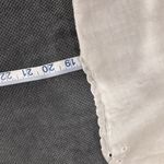 Vintage SYS Hand Embroidered 100% Linen Floral Back Button Top White Size 34 XS White Photo 4