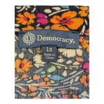 Democracy Floral Print Dress 3/4 Sleeve V Neck Pullover Womens Plus Size 1X Photo 6