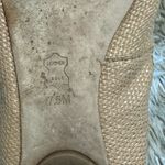 Tory Burch Carita Straw and Leather Flats Size 7.5 Photo 10