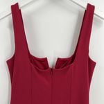 Lovers + Friends Draya Mini Dress in Merlot Red Zip Up Bodycon Size Small NWT Photo 6