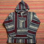 Urban Outfitters MAROON MEXICAN BLANKET DRUG RUG HOODIE Photo 0