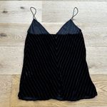 Cami NYC  The Olivia Chevron Velvet Top in Black Photo 4