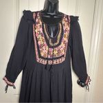 Antik Batik Black Boho Style Lova Dress Embroidered Maxi Size Small Euro 38 NWOT Photo 1