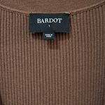 Bardot  x Revolve Collar Ribbed‎ Jersey Knit Dress in Chocolate Brown Size Small Photo 10