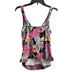 Slimshaper For All Tankini Swimsuit Skirt Set Floral Print Ruched 12 Black Photo 3
