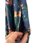 Cara Cara Mimi Flowerbox Navy Off Shoulder Smocked Midi Dress XS Blue Photo 8