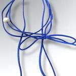 Free People Coquette Pearl & Bow Grapejuice Blues Choker Necklace in Blue NWT Photo 9