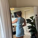 Amazon  Blue Denim Mini Dress Photo 1