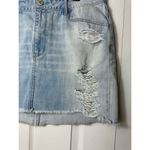 Hollister  Light Blue High Rise Distressed Denim Mini Skirt Size 15 Waist 32 Photo 1