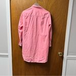 Frank & Eileen Mary Famous Denim Button Up Mini Dress Neon Strawberry Small S Photo 13