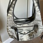 Simply Vera Vera Wang Gray and Cream Hobo Bag with Curved Silhouette Photo 1