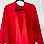 Hanna Nikole Elegant Red Mock neck bow tie Women's Blouse Size 18W Photo 4
