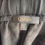 Quince  100% European Linen Pants Women’s Size L Black Relaxed Photo 8