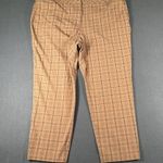 J Jill Womens 20 Brown Plaid Premium Bi Photo 1