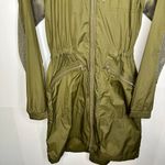 Victorinox Army Green Long High Low Mesh Lightweight Jacket Small Photo 2