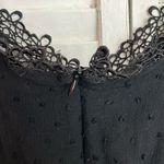 Lulus Leeta Black Swiss Dot Lace Wide Leg Jumpsuit Size XS Photo 9