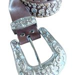 Women’s‎ Rhinestone Cowgirl Rodeo Studded Belt size SM Brown Photo 0