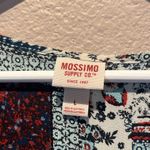 Mossimo Women’s Bohemian Patchwork Look Smocked Romper Size Large Blue Photo 3