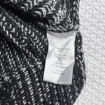 Ellen Tracy  Womens Size Large Black Marl Ribbed Knit Crew Neck Pullover Sweater Photo 5