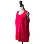 Chico's  Sleeveless Womens Red Lightweight Sweater Blouse Pullover Preppy Casual 3 Photo 1